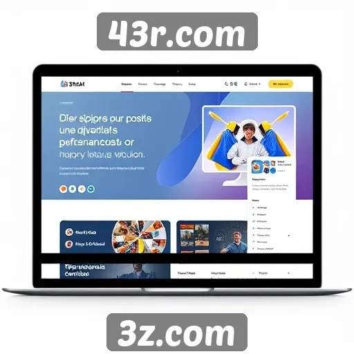 Experiência do usuário e interface do site 43r.com